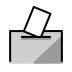 ballot box with ballot